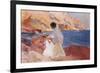 Clotilde and Elena on the Rocks, Javea-Joaquín Sorolla y Bastida-Framed Giclee Print