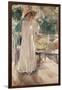 Clotilde in Her Garden, 1910-Joaquín Sorolla y Bastida-Framed Giclee Print