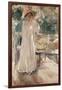 Clotilde in Her Garden, 1910-Joaquín Sorolla y Bastida-Framed Giclee Print