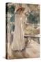 Clotilde in Her Garden, 1910-Joaquín Sorolla y Bastida-Stretched Canvas