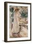 Clotilde in Her Garden, 1910-Joaquín Sorolla y Bastida-Framed Giclee Print