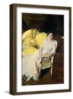 Clotilde Sitting on the Sofa, 1910, Oil on canvas, 180 x 110 cm-Sorolla Joaquin-Framed Giclee Print