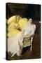 Clotilde Sitting on the Sofa, 1910, Oil on canvas, 180 x 110 cm-Sorolla Joaquin-Stretched Canvas