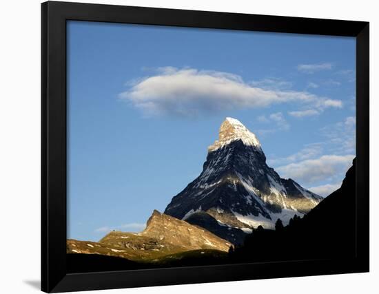 Cloud Above the Matterhorn, Zermatt, Valais, Swiss Alps, Switzerland, Europe-Hans Peter Merten-Framed Photographic Print