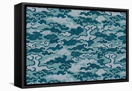 Cloud Camo-null-Framed Stretched Canvas