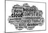 Cloud Computing Pictogram On White Background-seiksoon-Mounted Poster