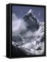 Cloud Cover Approaching Ama Dablam, Nepal-Michael Brown-Framed Stretched Canvas