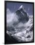 Cloud Cover Approaching Ama Dablam, Nepal-Michael Brown-Framed Premium Photographic Print