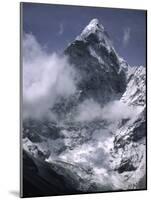 Cloud Cover Approaching Ama Dablam, Nepal-Michael Brown-Mounted Photographic Print