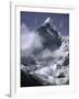 Cloud Cover Approaching Ama Dablam, Nepal-Michael Brown-Framed Photographic Print