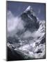 Cloud Cover Approaching Ama Dablam, Nepal-Michael Brown-Mounted Photographic Print