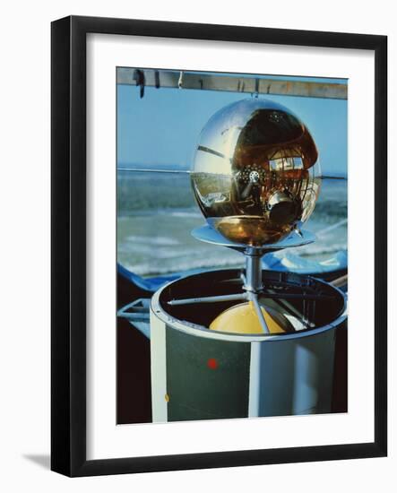 Cloud Cover Satellite on Vanguard Rocket-null-Framed Photographic Print