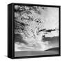 Cloud Covered Open Sky over Desert Landscape-Andreas Feininger-Framed Stretched Canvas