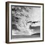 Cloud Covered Open Sky over Desert Landscape-Andreas Feininger-Framed Premium Photographic Print