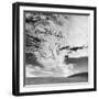 Cloud Covered Open Sky over Desert Landscape-Andreas Feininger-Framed Premium Photographic Print