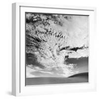 Cloud Covered Open Sky over Desert Landscape-Andreas Feininger-Framed Photographic Print