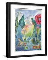 Cloud Forest with Swallowtail Butterfly, 2010-Louise Belanger-Framed Giclee Print
