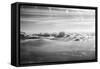 Cloud Formation from Out a Plane Window in Black and White-null-Framed Stretched Canvas