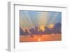 Cloud formations after sunrise, Hulopo'e Bay, Lanai Island, Hawaii, USA-Stuart Westmorland-Framed Photographic Print