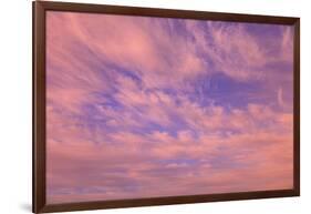 Cloud formations near Sunset, Inside Passage near Vancouver Island, British Columbia, Canada-Stuart Westmorland-Framed Photographic Print