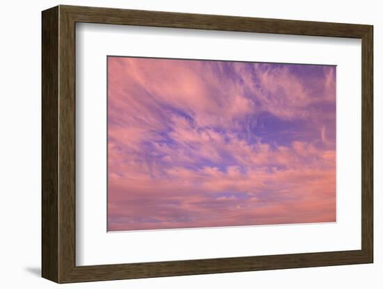 Cloud formations near Sunset, Inside Passage near Vancouver Island, British Columbia, Canada-Stuart Westmorland-Framed Photographic Print