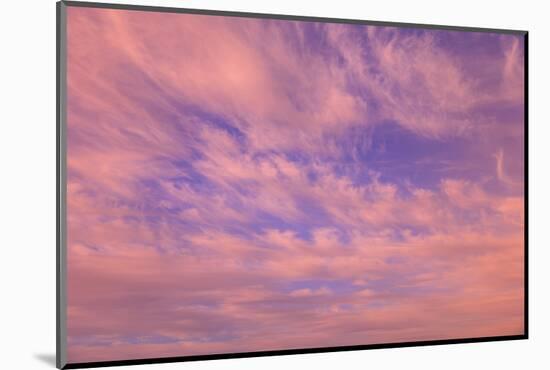 Cloud formations near Sunset, Inside Passage near Vancouver Island, British Columbia, Canada-Stuart Westmorland-Mounted Photographic Print