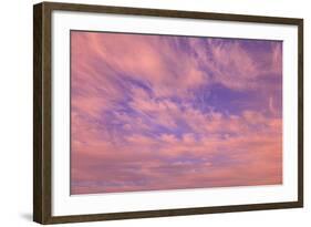 Cloud formations near Sunset, Inside Passage near Vancouver Island, British Columbia, Canada-Stuart Westmorland-Framed Photographic Print