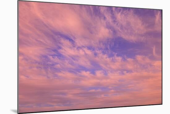 Cloud formations near Sunset, Inside Passage near Vancouver Island, British Columbia, Canada-Stuart Westmorland-Mounted Photographic Print