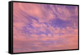 Cloud formations near Sunset, Inside Passage near Vancouver Island, British Columbia, Canada-Stuart Westmorland-Framed Stretched Canvas