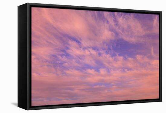 Cloud formations near Sunset, Inside Passage near Vancouver Island, British Columbia, Canada-Stuart Westmorland-Framed Stretched Canvas