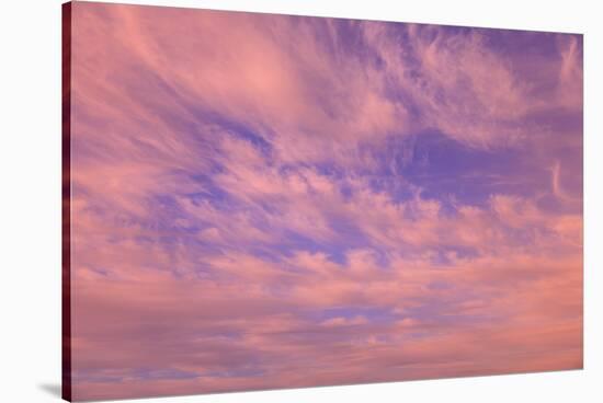 Cloud formations near Sunset, Inside Passage near Vancouver Island, British Columbia, Canada-Stuart Westmorland-Stretched Canvas