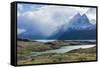 Cloud Formations over Lago Nordenskjold, Torres Del Paine National Park, Chilean Patagonia, Chile-G & M Therin-Weise-Framed Stretched Canvas