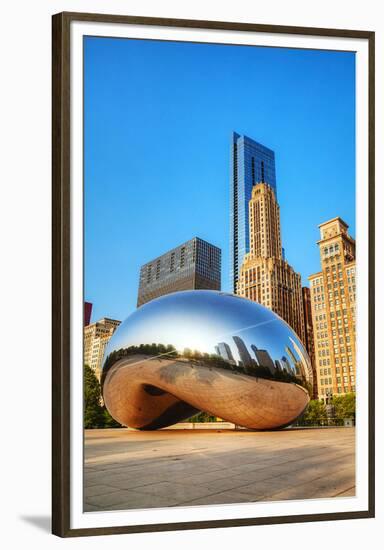 Cloud Gate in Millenium Park-null-Framed Premium Giclee Print