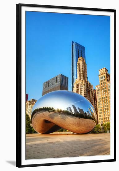 Cloud Gate in Millenium Park-null-Framed Premium Giclee Print