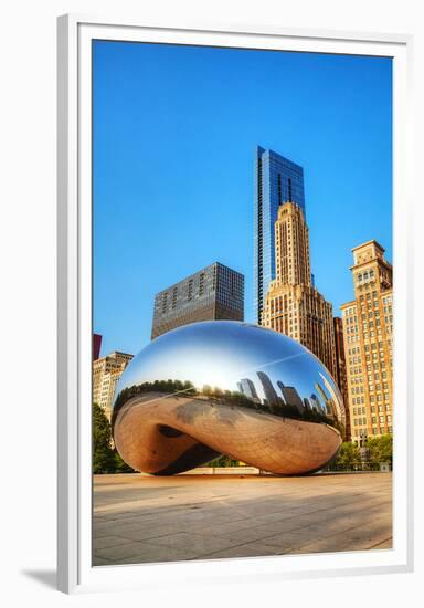 Cloud Gate in Millenium Park-null-Framed Premium Giclee Print