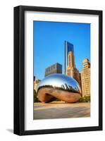 Cloud Gate in Millenium Park-null-Framed Art Print