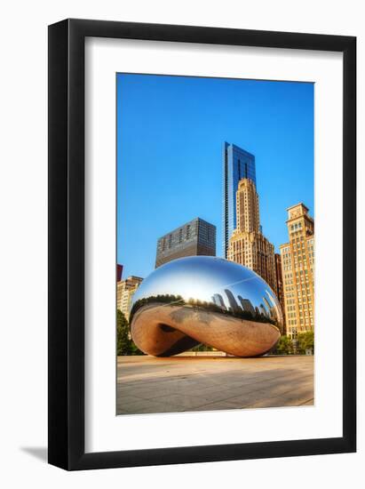 Cloud Gate in Millenium Park-null-Framed Art Print