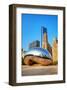 Cloud Gate in Millenium Park-null-Framed Art Print