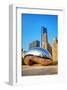 Cloud Gate in Millenium Park-null-Framed Art Print