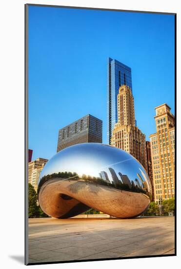 Cloud Gate in Millenium Park-null-Mounted Art Print