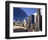 Cloud Gate sculpture in Millennium Park, Chicago, Illinois, USA-Alan Klehr-Framed Photographic Print