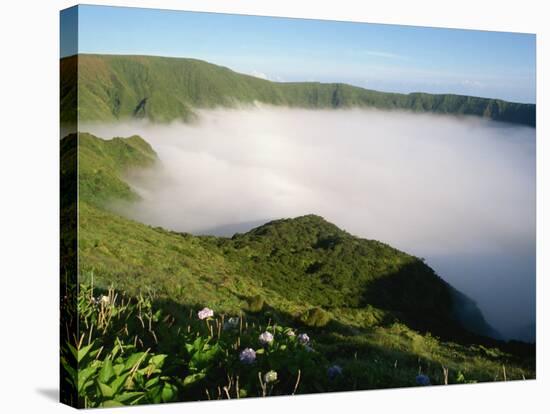 Cloud in Crater, Caldeira, Faial, Azores, Portugal, Europe-Ken Gillham-Stretched Canvas