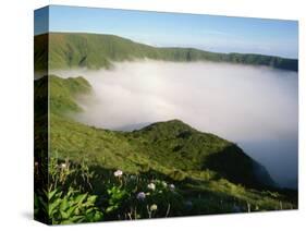 Cloud in Crater, Caldeira, Faial, Azores, Portugal, Europe-Ken Gillham-Stretched Canvas