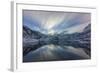 Cloud, Long Exposure, Norwegian Fjord with Reflection in the Water and Mountains in the Background-Niki Haselwanter-Framed Photographic Print