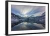 Cloud, Long Exposure, Norwegian Fjord with Reflection in the Water and Mountains in the Background-Niki Haselwanter-Framed Photographic Print