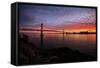 Cloud Magic at Sunset Over San Francisco, Bay Bridge, Treasure Island-Vincent James-Framed Stretched Canvas