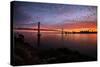 Cloud Magic at Sunset Over San Francisco, Bay Bridge, Treasure Island-Vincent James-Stretched Canvas