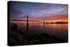 Cloud Magic at Sunset Over San Francisco, Bay Bridge, Treasure Island-Vincent James-Stretched Canvas