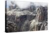 Cloud on the Dramatic Sass Pordoi Mountain in the Dolomites Near Canazei-Martin Child-Stretched Canvas