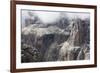 Cloud on the Dramatic Sass Pordoi Mountain in the Dolomites Near Canazei-Martin Child-Framed Photographic Print